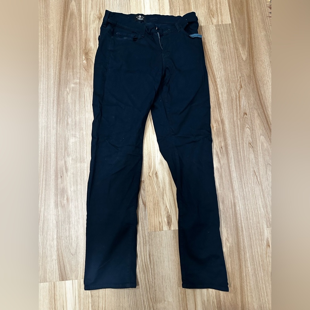 Seven for all mankind slimmy luxe jeans dark navy 34 x 32